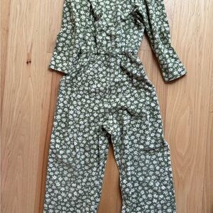Elegant Green Floral Jumpsuit